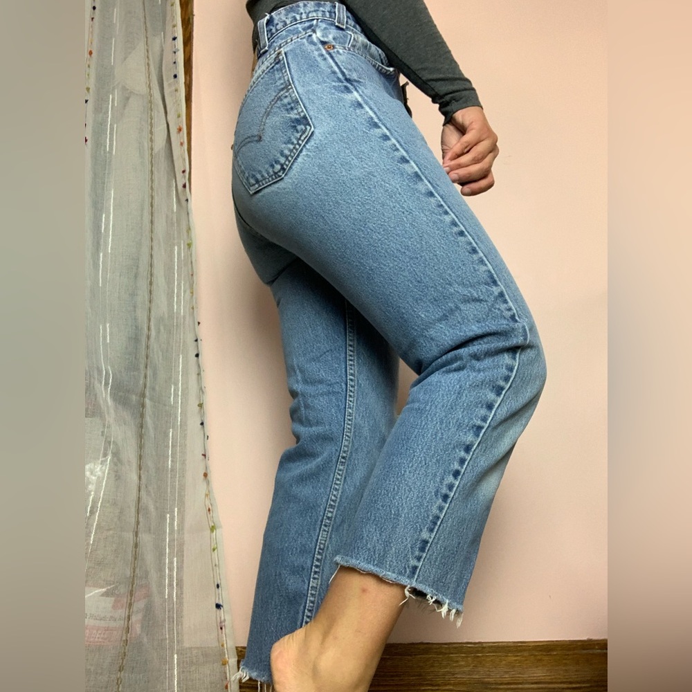 Vintage 505 Levi’s Orange Tab Cropped